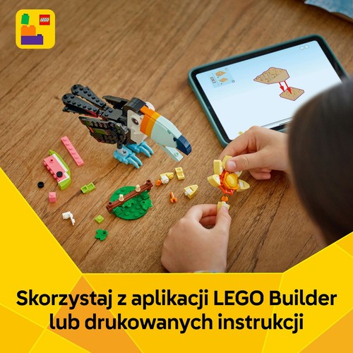 Creator 3 w 1 Dzikie zwierzęta: Tropikalny tukan 31173 LEGO 1 sztuka
