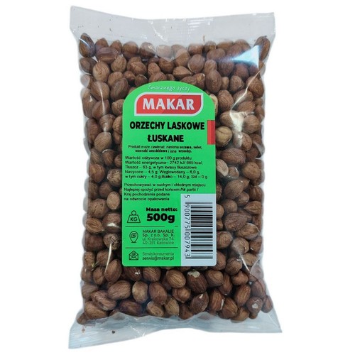Orzechy laskowe łuskane Makar 500 g