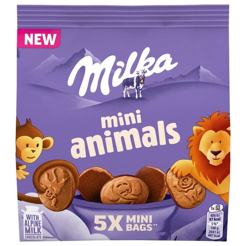 Ciastka mini animals  Milka 100 g