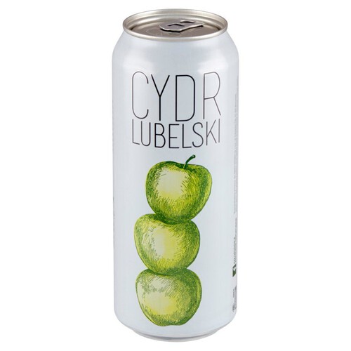 Cydr jabłkowy półmusujący pasteryzowany alk. 4.5% obj. Cydr Lubelski 500 ml