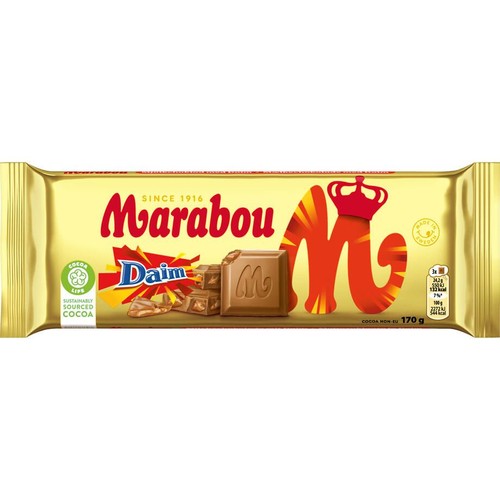 Czekolada mleczna z chrupiącymi karmelkami Marabou 170 g
