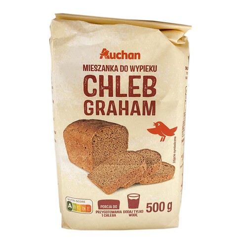 Mieszanka do wypieku chleb graham Auchan 500 g