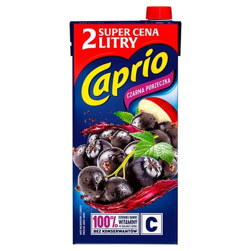 Napój niegazowany z czarnych porzeczek  Caprio 2 l