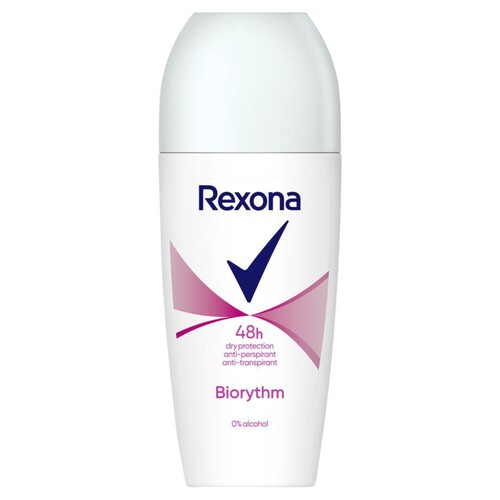 Antyperspirant w sztyfcie roll on biorythm Rexona 50 ml