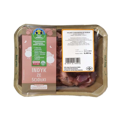Gulasz z uda indyka Pewni Dobrego 400 g