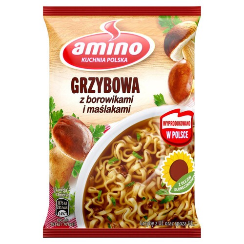 Grzybowa z borowikami i maślakami  Amino 57 g