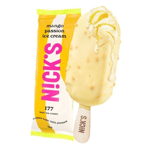 Lody Mango Passion bez cukru Nick's 90 ml