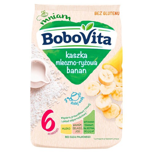 Kaszka mleczno-ryżowa banan BoboVita 230 g