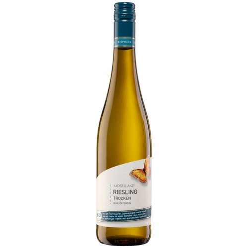 Wino białe wytrawne Bio Riesling Trocken QbA alk. 12% obj. Moselland  750 ml