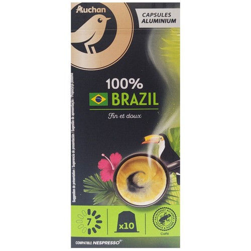 Kawa mielona Brazil kapsułki Auchan 10 kapsułek