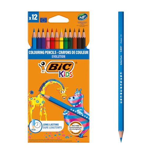 Kredki szkolne Kids Evolution ECOlution 12 szt. BiC 12 sztuk