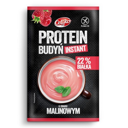 Budyń proteinowy o smaku malinowym Celiko 40 g