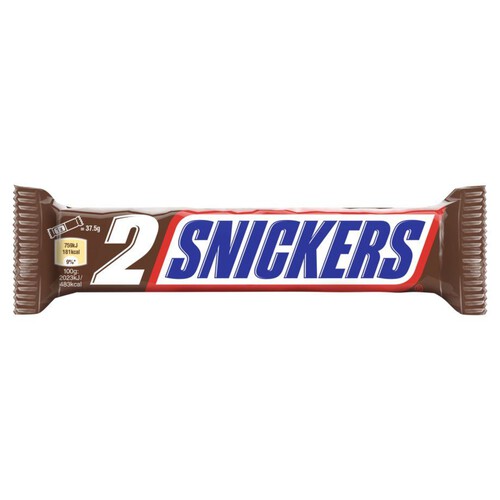 Baton nugatowy z orzechami ziemnymi i karmelem w czekoladzie Snickers 75 g