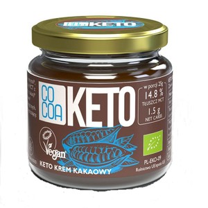 BIO Krem migdałowo - kakaowy z olejem MCT bez cukru i glutenu Cocoa 200 g