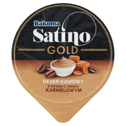 Satino Gold deser kawowy z sosem karmelowym Bakoma 135 g