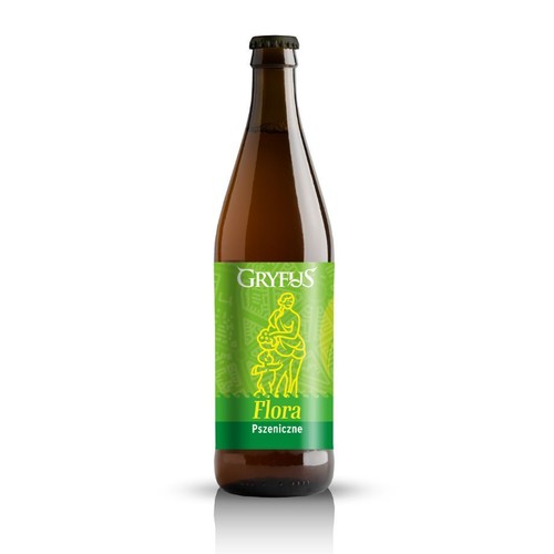 Piwo pszeniczne Flora alk. 5,6% obj. Gryfus 500 ml