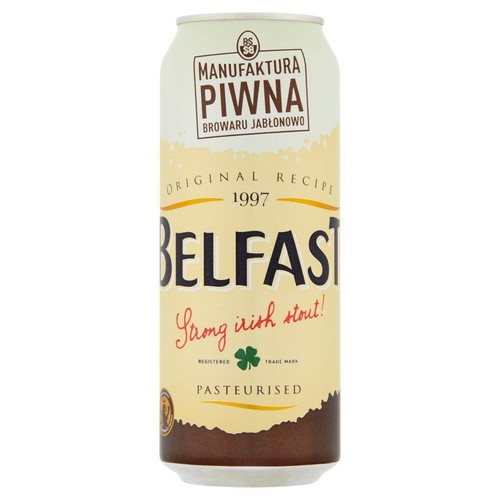 Belfast piwo ciemne pasteryzowane alk. 6.5% obj. Browar Jabłonowo 500 ml