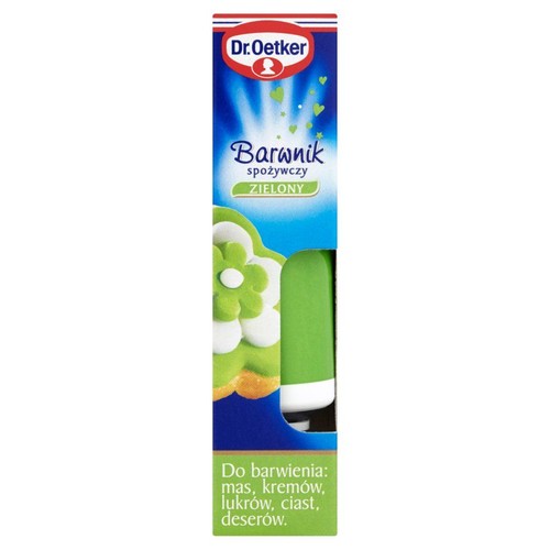 Barwnik spożywczy zielony w żelu Dr.Oetker 10 g