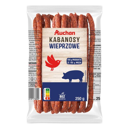 Kabanosy wieprzowe   Auchan 250 g