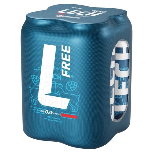 Piwo bezalkoholowe alk. 0,0% obj. Lech 4 x 500 ml