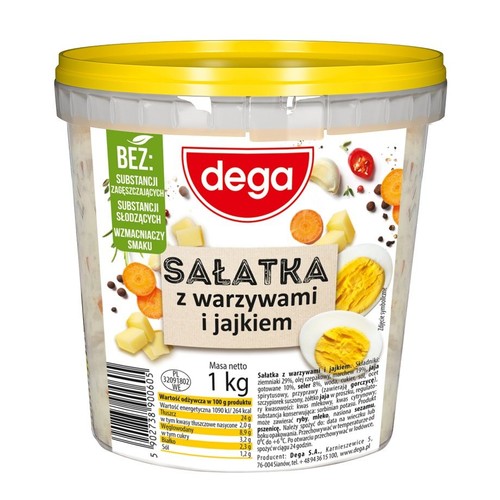 Sałatka z warzywami i jajkiem Dega 1 kg