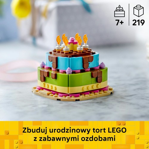 Tort na przyjęcie urodzinowe 40815  LEGO 1 sztuka