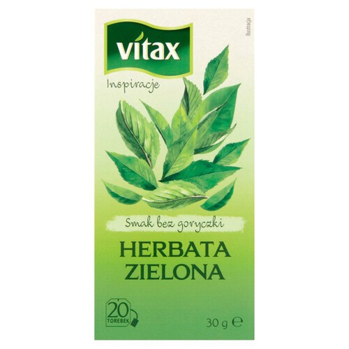 Herbat zielona ekspresowa Vitax 20 sztuk