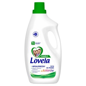 Hipoalergiczny płyn do prania dla całej rodziny do koloru  Lovela 1,85 l