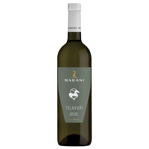 Wino gruzińskie białe wytrawne Telavuri alk. 12,5% obj, Marani 750 ml