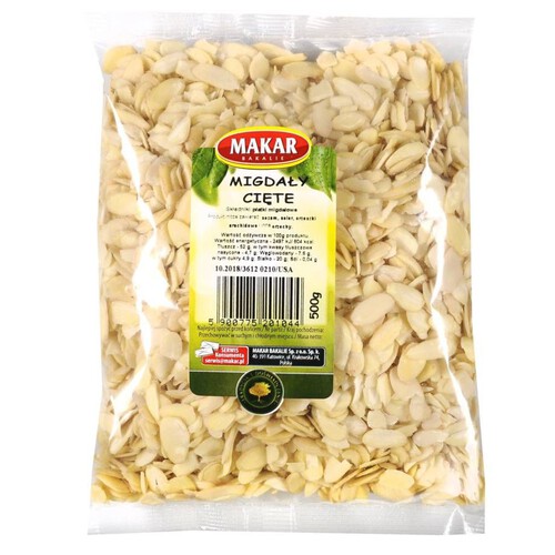 Migdały cięte Makar 500 g