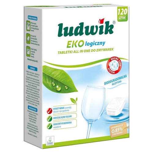 Ludwik Ekologiczny ALL IN ONE tabletki do zmywarek  Ludwik 120 sztuk