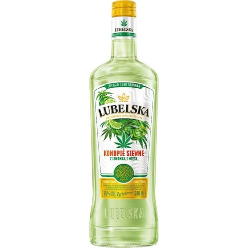 Wódka smakowa Konopie Siewne z Limonką i Miętą alk. 25,0% obj.  Lubelska 500 ml