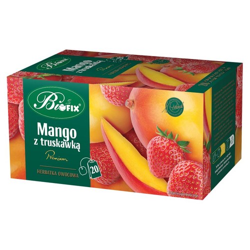 Herbatka owocowa Mango z truskawką  BiFix 20 torebek
