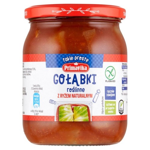Gołąbki wegetariańskie w sosie pomidorowym Primavika 480 g