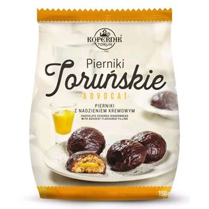 Pierniki Toruńskie w czekoladzie z nadzieniem advocat Kopernik 150 g