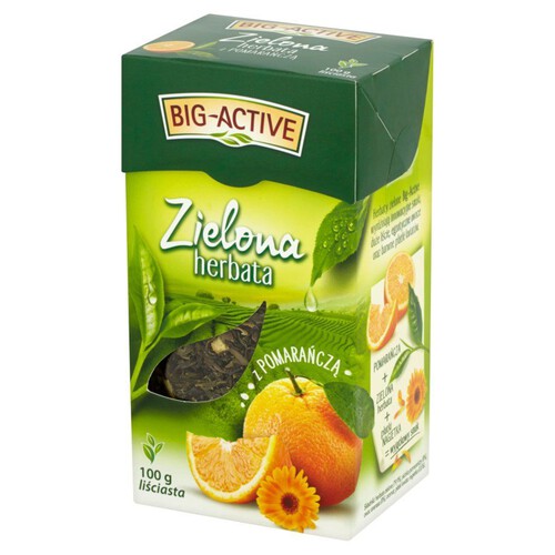 Zielona herbata z pomarańczą Big-Active 100 g