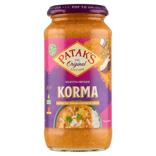 Sos korma Patak's 450 g