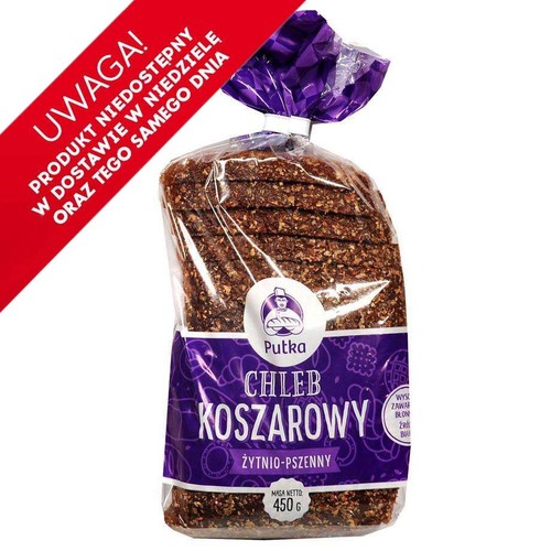 Chleb koszarowy żytnio pszenny Putka 450 g 