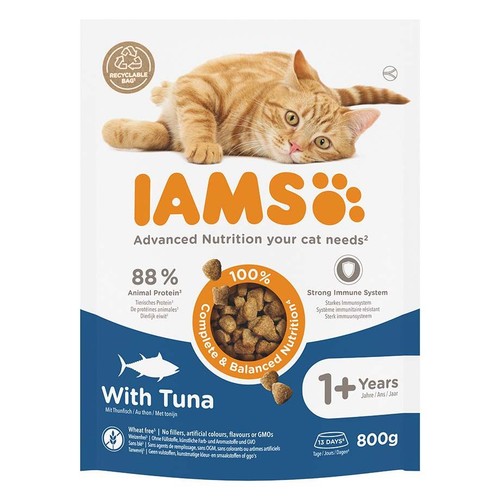 Karma sucha dla kotów z tuńczykiem IAMS 800 g