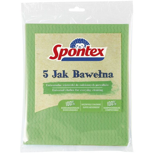 Ściereczka Jak Bawełna  Spontex 5 sztuk