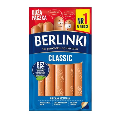 Parówki classic Berlinki 450 g