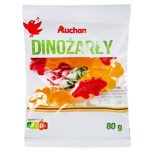 Żelki Dinożarły Auchan 80 g