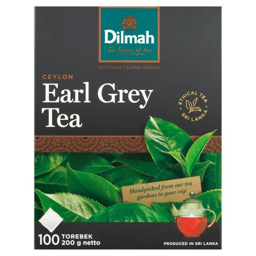 Herbata Ceylon Earl Grey  Dilmah 100 torebek
