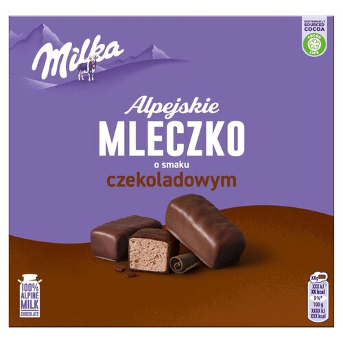 Alpejskie Mleczko o smaku czekoladowym Milka 330 g