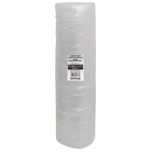 Folia bąbelkowa 50cm x 5m, 35g/m2, transparentna Office Products 1 sztuka