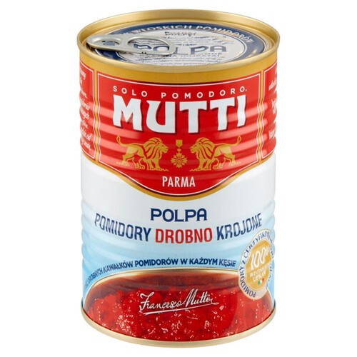 Pomidory drobno krojone bez skórek  Mutti 400 g