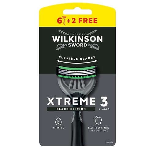 Maszynki do golenia XTREME3 Black Wilkinson 8 sztuk