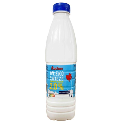 Mleko świeże 2% Auchan 1 l