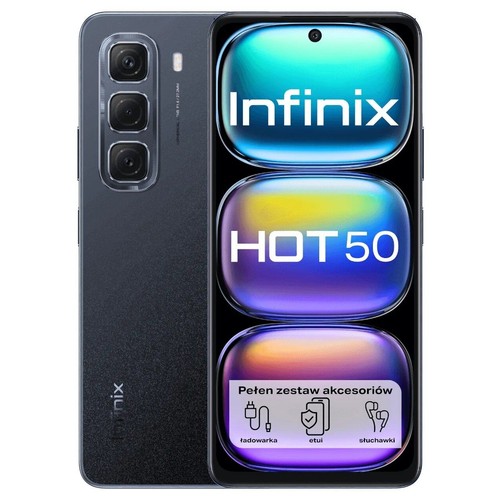 Smartfon Hot 50 8/128GB czarny Infinix 1 sztuka