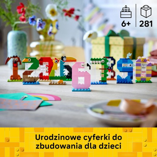 Urodzinowe cyferki 40807 LEGO 1 sztuka